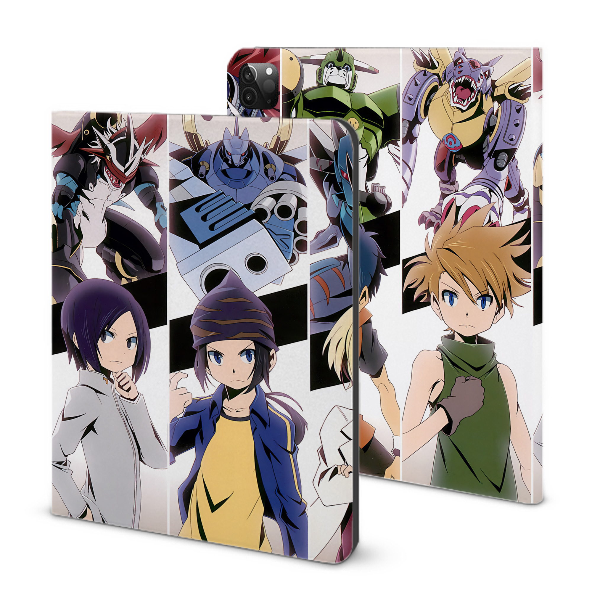 （画像用） Digimon デジタルモンスター/デジモン IPadケース ペンホルダー付き ブックスタイルデザイン